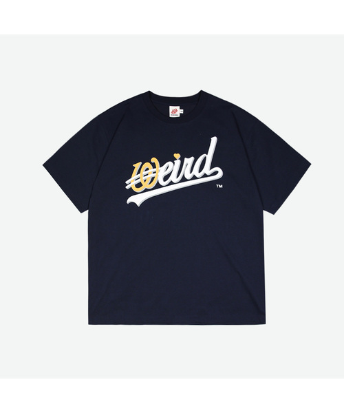 WEIRDWORLD(ウィアード ワールド)の「ベーシックウェーブロゴTシャツネイビー(Tシャツ/カットソー・レディース・ネイビー・MEDIUM/LARGE/X-LARGE)」の1枚目の写真