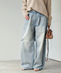 Spick & Span | 《WEB限定 / 追加》5 1/2 TUCKBARREL DENIM(デニムパンツ)
