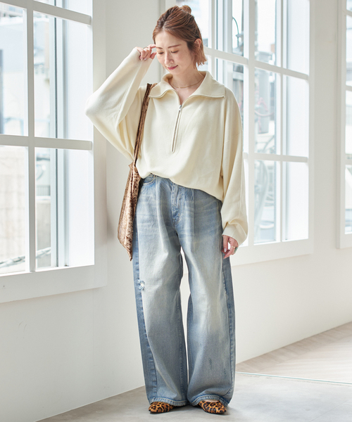 Spick & Span（スピックアンドスパン）の「《WEB限定 / 追加》5 1/2 TUCKBARREL DENIM（デニムパンツ・レディース・ブルー系その他/サックスブルー・28/27）」の5枚目の写真