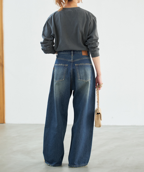 Spick & Span（スピックアンドスパン）の「《WEB限定 / 追加》5 1/2 TUCKBARREL DENIM（デニムパンツ・レディース・ブルー系その他/サックスブルー・28/27）」の12枚目の写真
