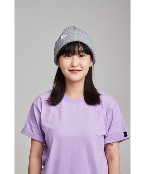 APOSTROPHE COMMA(アポストロフィコンマ)の「リバーシブルラベル無地半袖Tシャツ(ライトパープル)(Tシャツ/カットソー・メンズ・ラベンダー・MEDIUM/SMALL/X-LARGE/LARGE)」の7枚目の写真