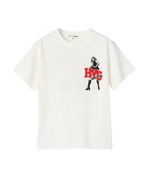 JOEY HYSTERIC(ジョーイヒステリック)の「HYSTERIC SERVICE Tシャツ(Tシャツ/カットソー・キッズ・ホワイト系その他2/ブラック・LARGE)」の1枚目の写真