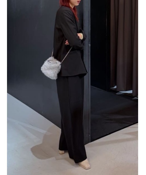 AZUL by moussy(アズールバイマウジー)の「ラメシャギーメタルハンドルバッグ【着用画像あり】(ショルダーバッグ・レディース・ブラック/シルバー・FREE)」の18枚目の写真