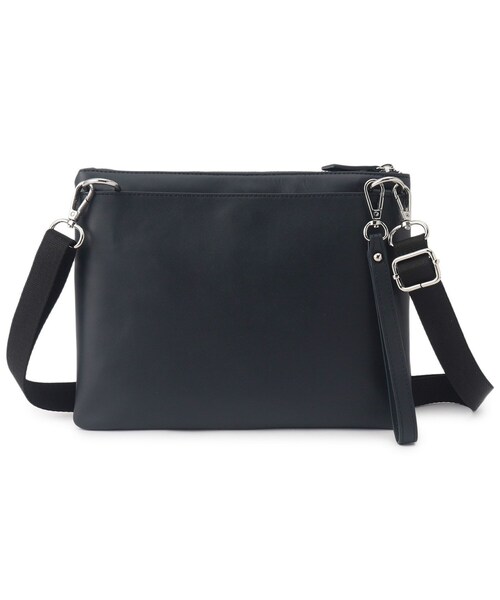 tk.TAKEO KIKUCHI（ティーケータケオキクチ）の「【WEB限定】レザー2WAYサコッシュバッグ（ショルダーバッグ・メンズ・ネイビー/ダークブラウン/ブラック・00）」の8枚目の写真