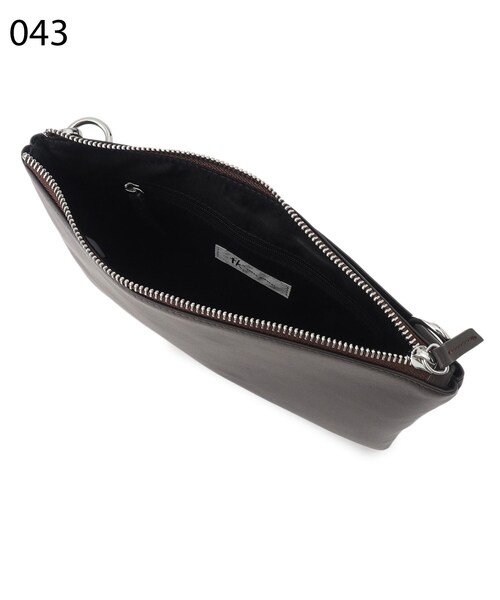 tk.TAKEO KIKUCHI（ティーケータケオキクチ）の「【WEB限定】レザー2WAYサコッシュバッグ（ショルダーバッグ・メンズ・ネイビー/ダークブラウン/ブラック・00）」の12枚目の写真