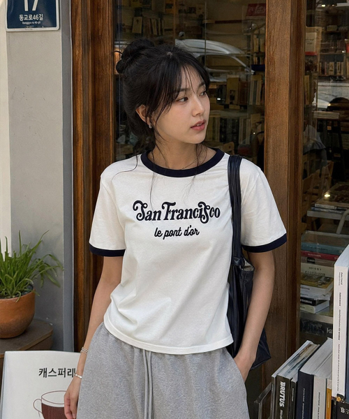 ECORR（エコル）の「[ユニセックス] クラシックシティリンガーTシャツ_ホワイト（Tシャツ/カットソー・レディース・その他・1/2/3/0）」の2枚目の写真