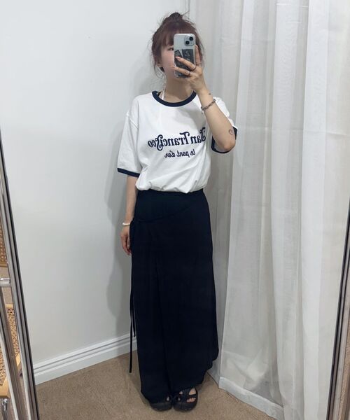 ECORR（エコル）の「[ユニセックス] クラシックシティリンガーTシャツ_ホワイト（Tシャツ/カットソー・レディース・その他・1/2/3/0）」の5枚目の写真