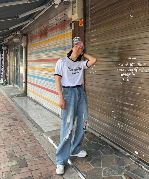 ECORR（エコル）の「[ユニセックス] クラシックシティリンガーTシャツ_ホワイト（Tシャツ/カットソー・レディース・その他・1/2/3/0）」の6枚目の写真