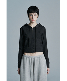 INDIGO SLIM DENIM ZIP UP BLACK