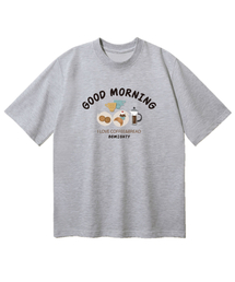 BEMIGHTY（ビーマイティー）の「Coffee and Bread Overfit Short Sleeve T-shirt [Melange Gray]（Tシャツ/カットソー）」