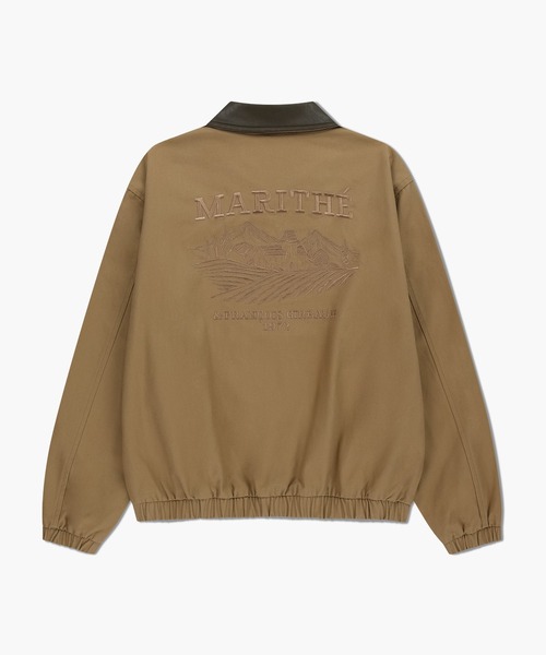 MARITHE + FRANCOIS GIRBAUD(マリテフランソワジルボー)の「GRAPHIC EMBROIDERY COTTON BOMBER JACKET(ブルゾン・レディース・Navy/Beige・LARGE/MEDIUM)」の7枚目の写真