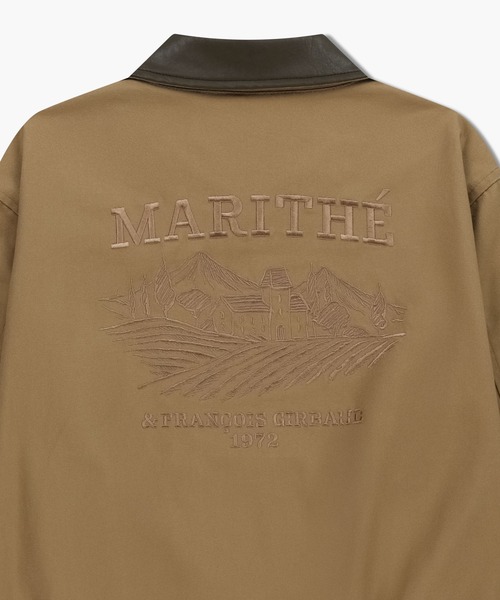 MARITHE + FRANCOIS GIRBAUD(マリテフランソワジルボー)の「GRAPHIC EMBROIDERY COTTON BOMBER JACKET(ブルゾン・レディース・Navy/Beige・LARGE/MEDIUM)」の9枚目の写真