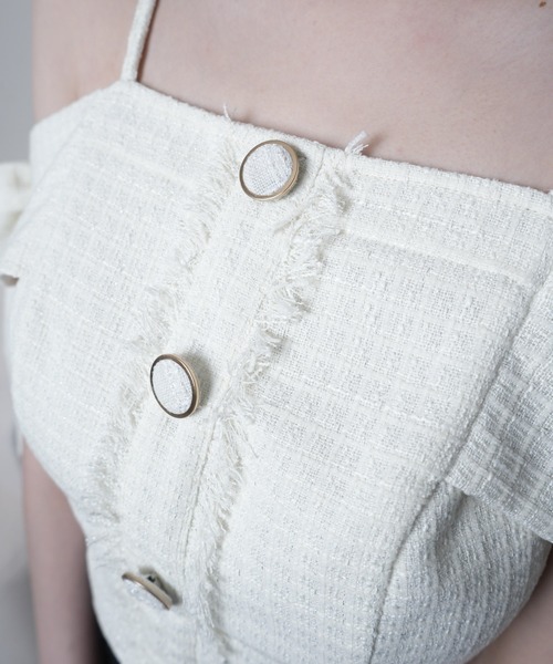 LIPSERVICE（リップサービス）の「サイドリボンオフショルトップス（Tシャツ/カットソー・レディース・ブラック/ピンク/アイボリー/その他1/ブルー・FREE）」の7枚目の写真