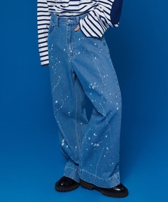 セール】【WEB限定】パールデニム コクーンテーパードパンツ（デニム