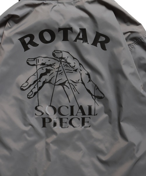 ROTAR（ローター）の「SOCIAL PIECE coach JKT（ナイロンジャケット・メンズ・ブラック/チャコールグレー/パープル・MEDIUM/LARGE/X-LARGE）」の3枚目の写真
