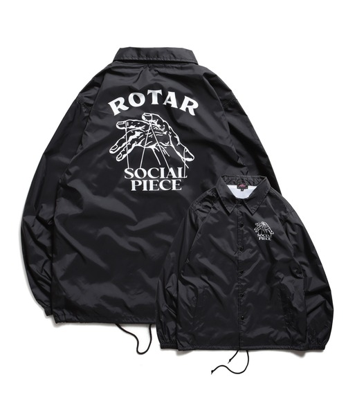 ROTAR（ローター）の「SOCIAL PIECE coach JKT（ナイロンジャケット・メンズ・ブラック/チャコールグレー/パープル・MEDIUM/LARGE/X-LARGE）」の2枚目の写真