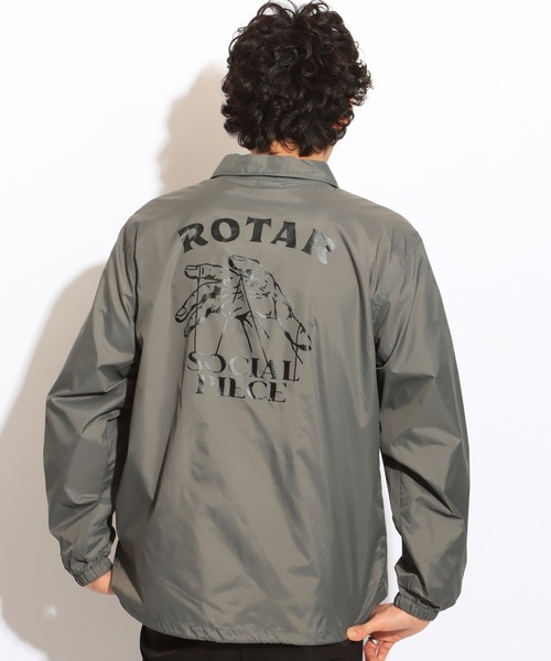 ROTAR（ローター）の「SOCIAL PIECE coach JKT（ナイロンジャケット・メンズ・ブラック/チャコールグレー/パープル・MEDIUM/LARGE/X-LARGE）」の16枚目の写真