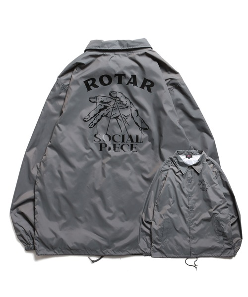 ROTAR（ローター）の「SOCIAL PIECE coach JKT（ナイロンジャケット・メンズ・ブラック/チャコールグレー/パープル・MEDIUM/LARGE/X-LARGE）」の5枚目の写真