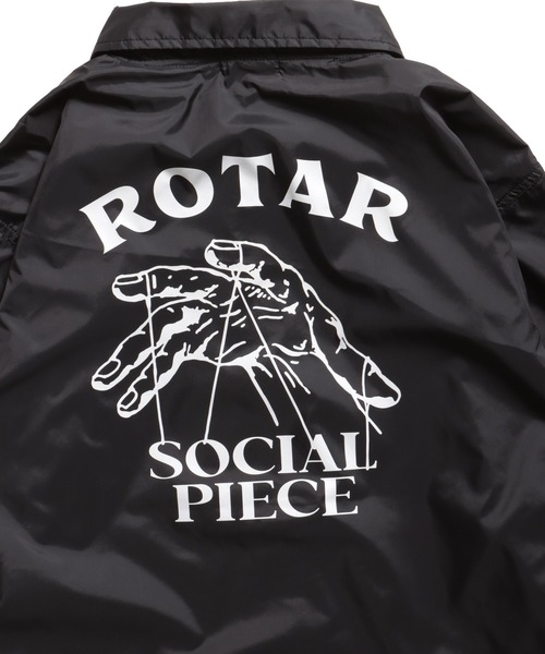 ROTAR（ローター）の「SOCIAL PIECE coach JKT（ナイロンジャケット・メンズ・ブラック/チャコールグレー/パープル・MEDIUM/LARGE/X-LARGE）」の7枚目の写真