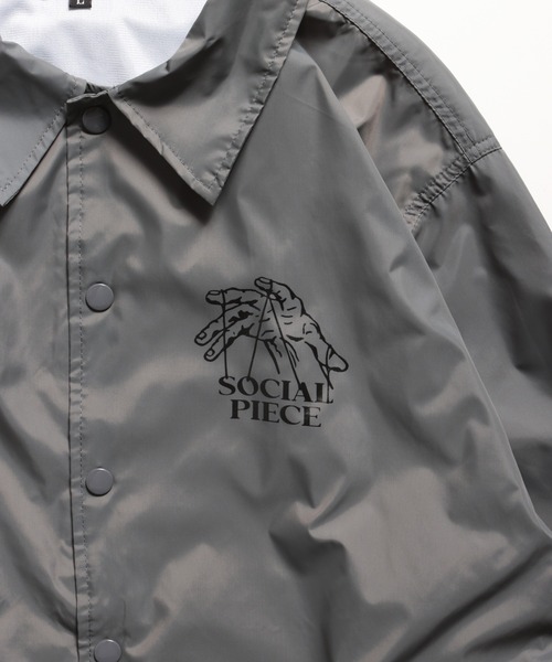 ROTAR（ローター）の「SOCIAL PIECE coach JKT（ナイロンジャケット・メンズ・ブラック/チャコールグレー/パープル・MEDIUM/LARGE/X-LARGE）」の8枚目の写真
