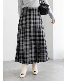 Te chichi | チェックアソートロングプリーツスカート(スカート)
