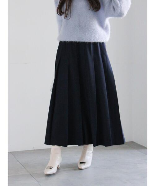 Te chichi(テチチ)の「チェックアソートロングプリーツスカート(スカート・レディース・グレー/ネイビー/オレンジ/オフホワイト・F)」の7枚目の写真