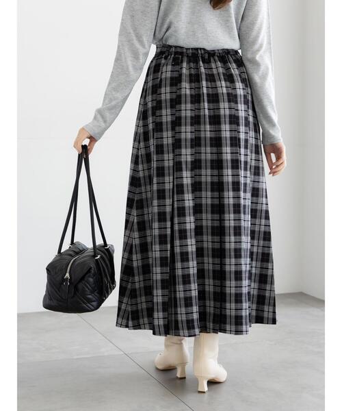 Te chichi(テチチ)の「チェックアソートロングプリーツスカート(スカート・レディース・グレー/ネイビー/オレンジ/オフホワイト・F)」の19枚目の写真