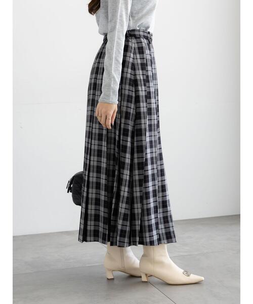 Te chichi(テチチ)の「チェックアソートロングプリーツスカート(スカート・レディース・グレー/ネイビー/オレンジ/オフホワイト・F)」の20枚目の写真