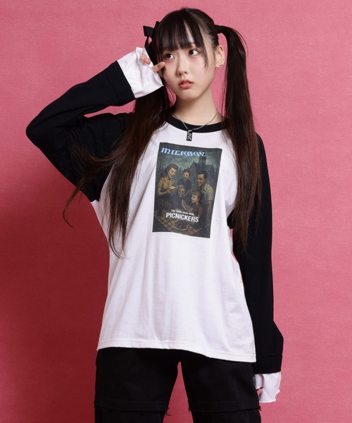 MILKBOY（ミルクボーイ）の「PICNICKERS RAGLAN Tシャツ（Tシャツ/カットソー・メンズ・A/B・FREE）」の2枚目の写真