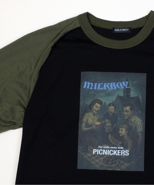 MILKBOY（ミルクボーイ）の「PICNICKERS RAGLAN Tシャツ（Tシャツ/カットソー・メンズ・A/B・FREE）」の7枚目の写真
