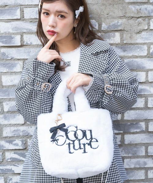 couture BY ROJITA(クチュールバイロジータ)の「ファートートバッグ(トートバッグ・レディース・ブルー/ブラック/ホワイト・FREE)」の13枚目の写真
