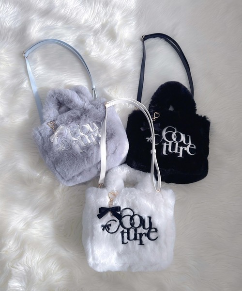 couture BY ROJITA(クチュールバイロジータ)の「ファートートバッグ(トートバッグ・レディース・ブルー/ブラック/ホワイト・FREE)」の18枚目の写真