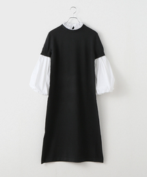 MARILYN MOON 2wayバルーンドレス ブラウン Marilyn Moon（マリリンムーン）の「2WAYバルーンスリーブワンピース