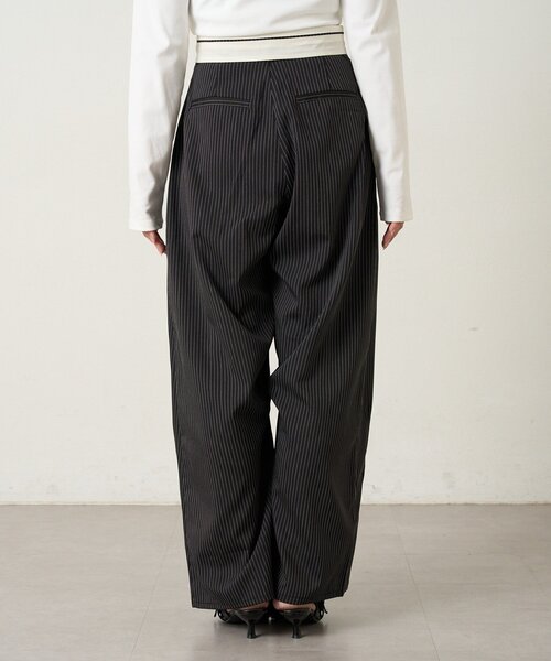 mline（エムライン）の「[mline]フラップウエスト スラックス（その他パンツ・レディース・ブラック/グレー・1/2）」の18枚目の写真