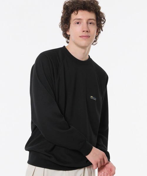 coca（coca）（コカ）の「ポリエステル裏毛ラグランピスネームトレーナー |ユニセックス（スウェット・メンズ・ブラック/ライトグレー・M/XL/L）」の2枚目の写真