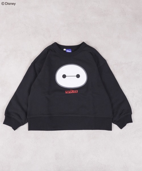 Disney（ディズニー）の「【Disney】別注プリントスウェット（スウェット・キッズ・ネイビー/ブラック/オフホワイト/イエロー/ブルー/ホワイト系その他/グリーン/ピンク/ラベンダー/レッド・100/90/80/95/110/150/140/130/120）」の3枚目の写真