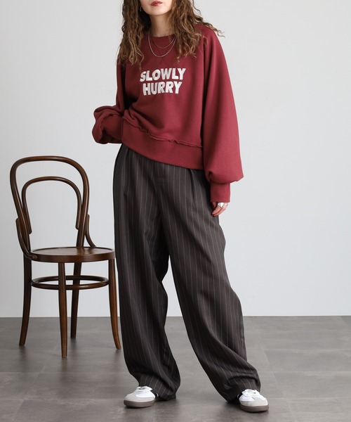 revertical（リバーティカル）の「ストライプカーブパンツ（スラックス・メンズ・ネイビー/チャコール・M/L）」の18枚目の写真