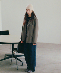 BUT'TON（ボッタン）の「WooL Single Jacket (khaki-brown)（テーラードジャケット）」