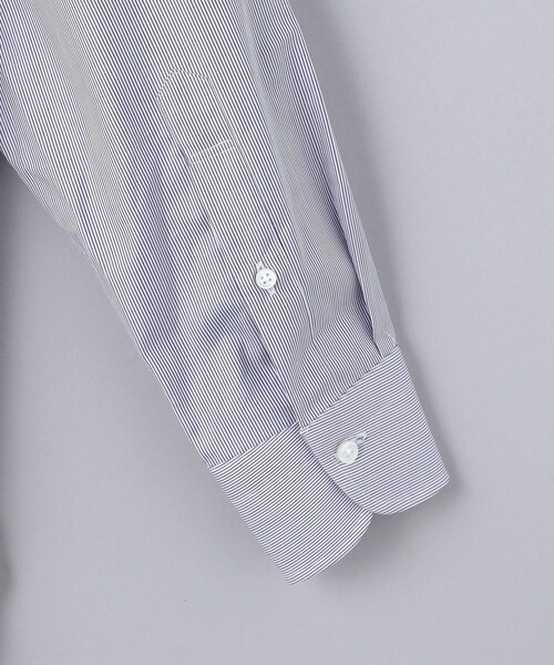 UNITED ARROWS(ユナイテッドアローズ)の「ALUMO/ピンストライプ ワイドカラー シャツ(シャツ/ブラウス・メンズ・ロイヤルブルー・39cm/41cm/42cm/40cm)」の5枚目の写真