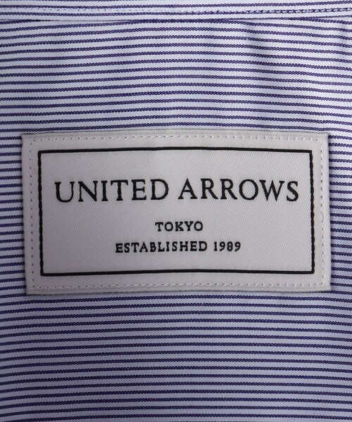 UNITED ARROWS(ユナイテッドアローズ)の「ALUMO/ピンストライプ ワイドカラー シャツ(シャツ/ブラウス・メンズ・ロイヤルブルー・39cm/41cm/42cm/40cm)」の9枚目の写真