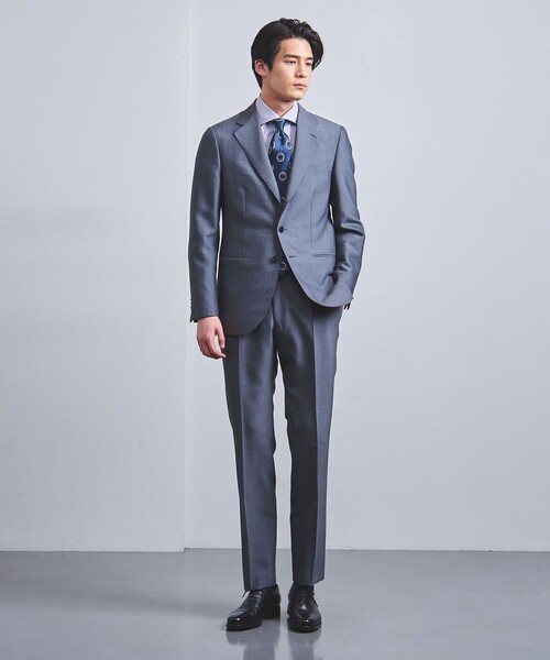 UNITED ARROWS(ユナイテッドアローズ)の「ALUMO/ピンストライプ ワイドカラー シャツ(シャツ/ブラウス・メンズ・ロイヤルブルー・39cm/41cm/42cm/40cm)」の12枚目の写真