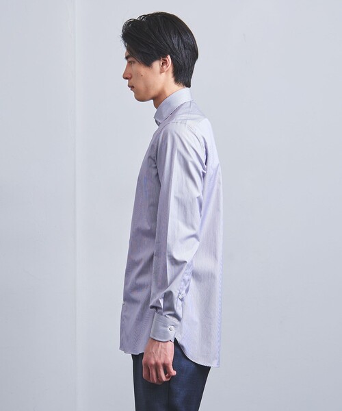 UNITED ARROWS(ユナイテッドアローズ)の「ALUMO/ピンストライプ ワイドカラー シャツ(シャツ/ブラウス・メンズ・ロイヤルブルー・39cm/41cm/42cm/40cm)」の14枚目の写真