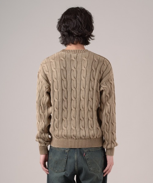 Levi's(リーバイス)の「Levi's/リーバイス カーメルケーブルクルーセーター(ニット/セーター・メンズ・ブラウン・XL/L/M/S)」の3枚目の写真