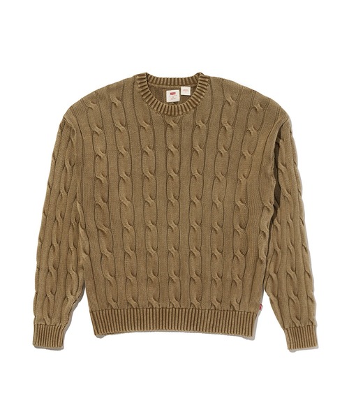 Levi's(リーバイス)の「Levi's/リーバイス カーメルケーブルクルーセーター(ニット/セーター・メンズ・ブラウン・XL/L/M/S)」の7枚目の写真