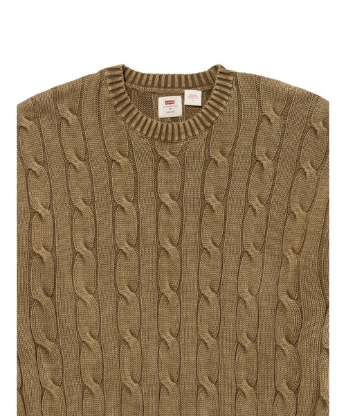 Levi's(リーバイス)の「Levi's/リーバイス カーメルケーブルクルーセーター(ニット/セーター・メンズ・ブラウン・XL/L/M/S)」の9枚目の写真