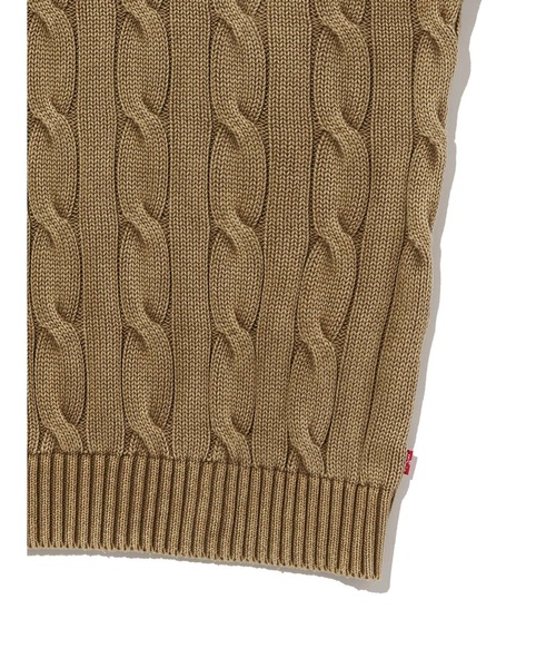 Levi's(リーバイス)の「Levi's/リーバイス カーメルケーブルクルーセーター(ニット/セーター・メンズ・ブラウン・XL/L/M/S)」の11枚目の写真