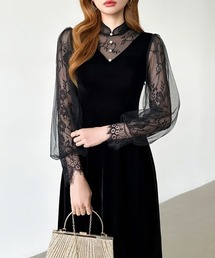 rose peplum set dress（ドレス）｜My shawty（マイシャウティー）の