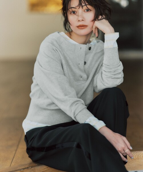 ICB(アイシービー)の「ベルベットライン トラックワイドパンツ(その他パンツ・レディース・ブラック系/ベージュ系/ネイビー系・X-SMALL/SMALL/MEDIUM)」の14枚目の写真