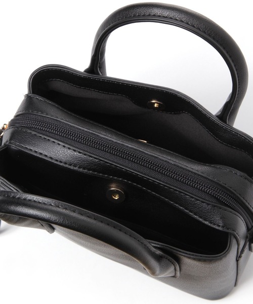 studio CLIP(スタディオクリップ)の「スクエア3ROOMボストンバッグ(トートバッグ・レディース・ブラック/ブラウン/グリーン/アイボリー・FREE)」の10枚目の写真