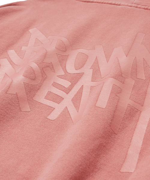 BROWNBREATH（ブラウンブレス）の「PIGMENT TAG HOODIE - INDY PINK（パーカー・レディース・その他・S/M/L/XL）」の8枚目の写真